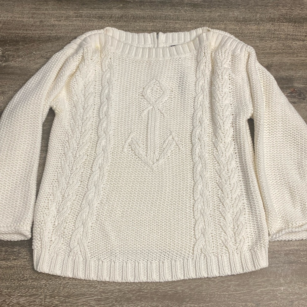 Sperry Top-Sider Nautical Cable Knit
Saltwater Anchor Sweater Size M
